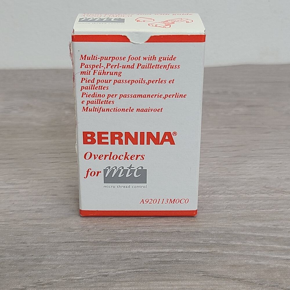 Bernina Overlockers for MTC Multi-Purpose Foot w/Guide A920113M0C0 NEW